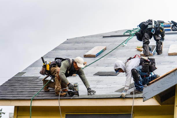 Professional Emergency Roof Repair technician working in Newport, NH